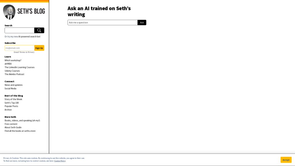 Captura de Seths Chatbot