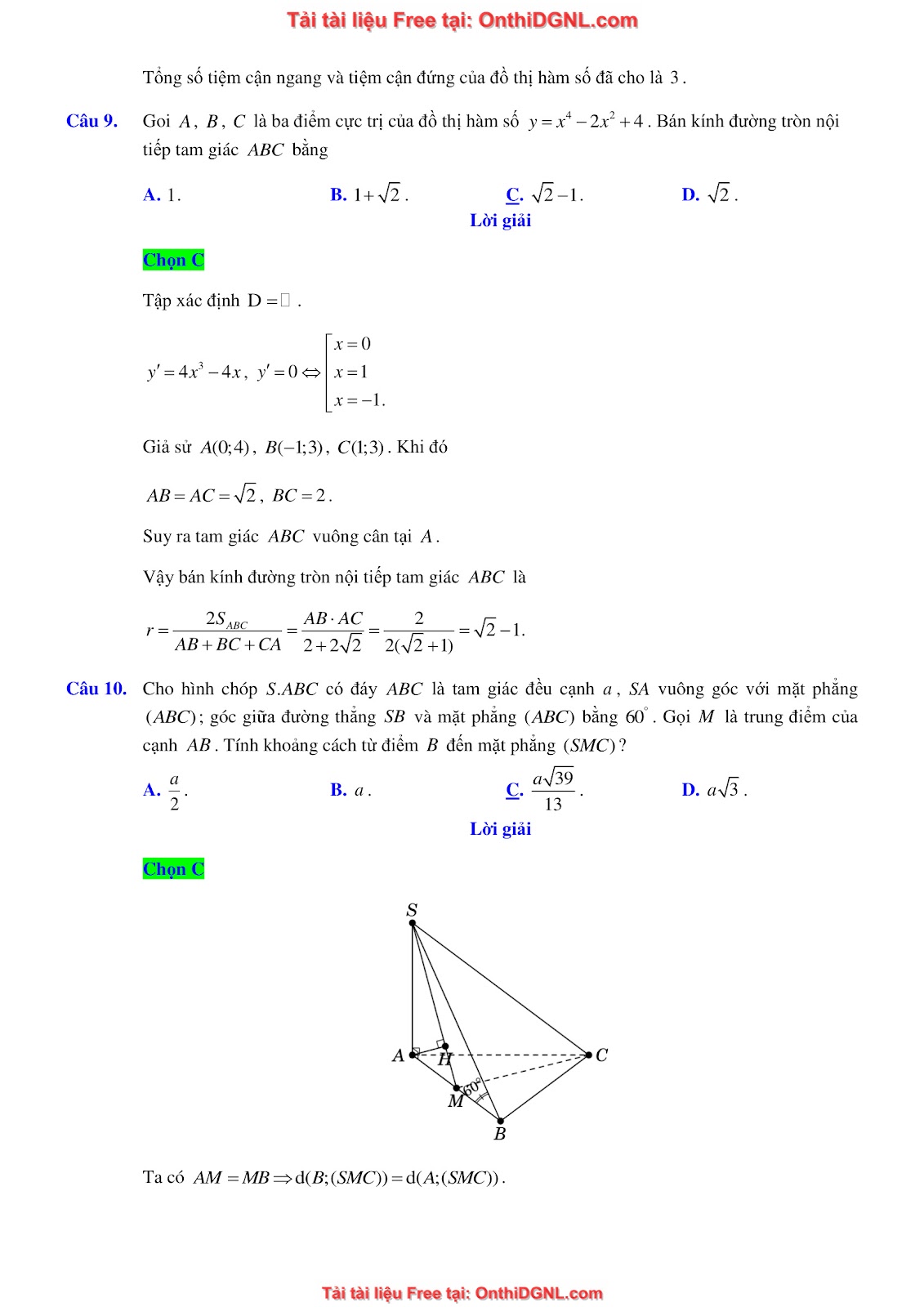 16 Đề ôn DGNL Sư Phạm HN môn toán - có đáp án