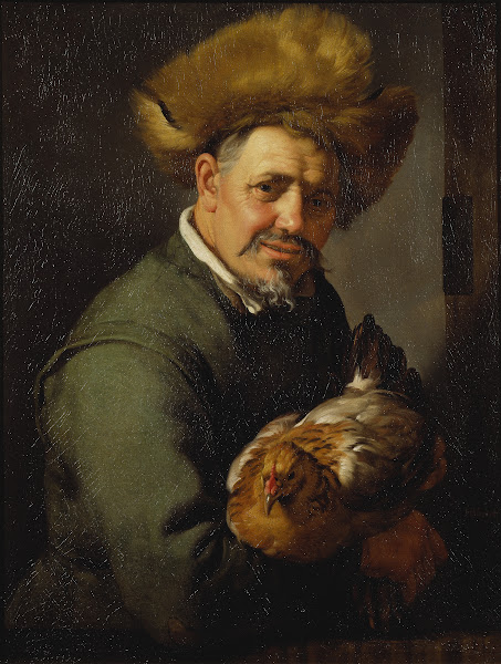 Old Man with a Hen 1630