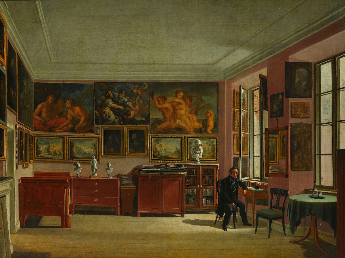 Self portrait in a room 1830