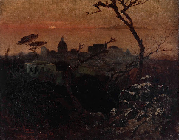 Veduta Di Roma Al Crepuscolo 1887