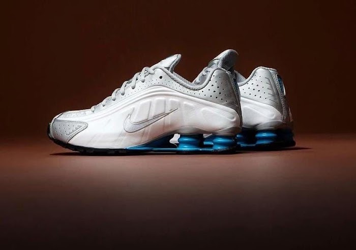 Nike Shox R4 Blanco Azul