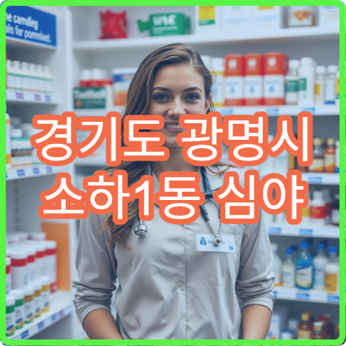 경기도 광명시 소하1동 심야 밤에 문 여는 약국 안내
