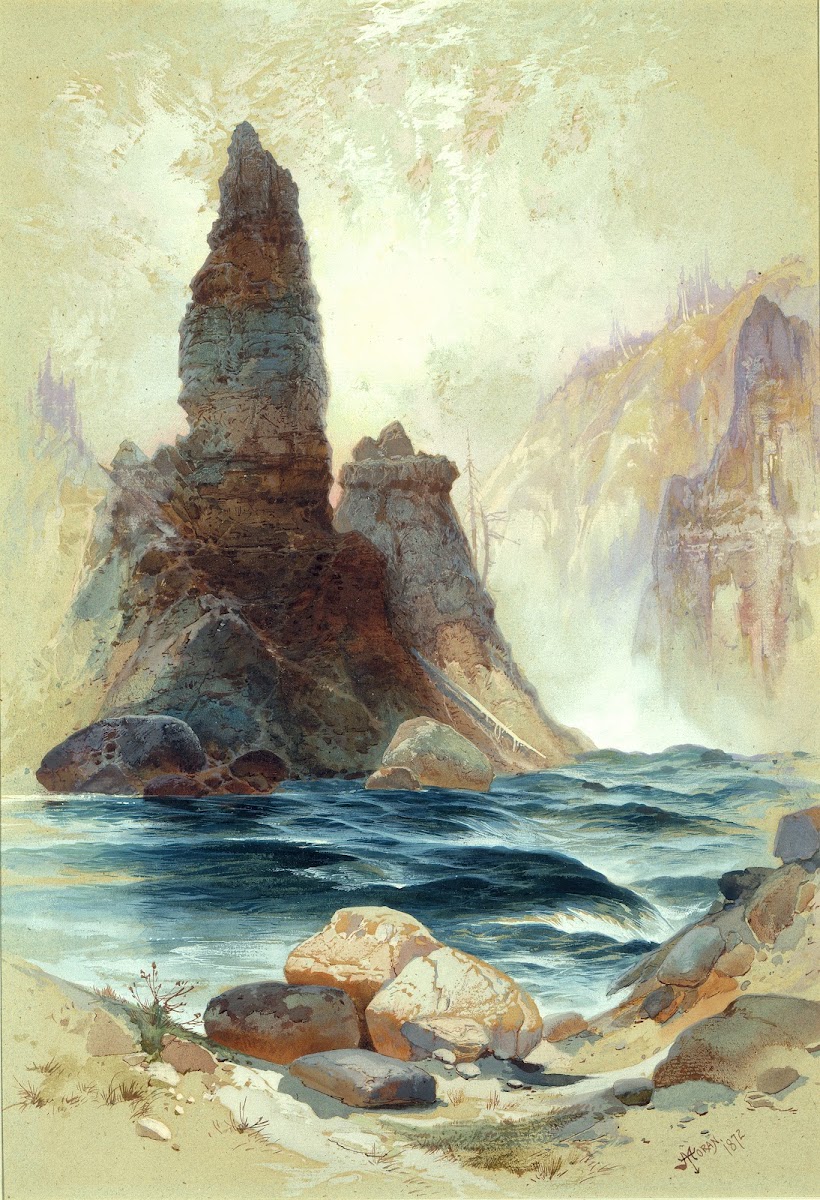 Above Tower Falls Yellowstone 1872