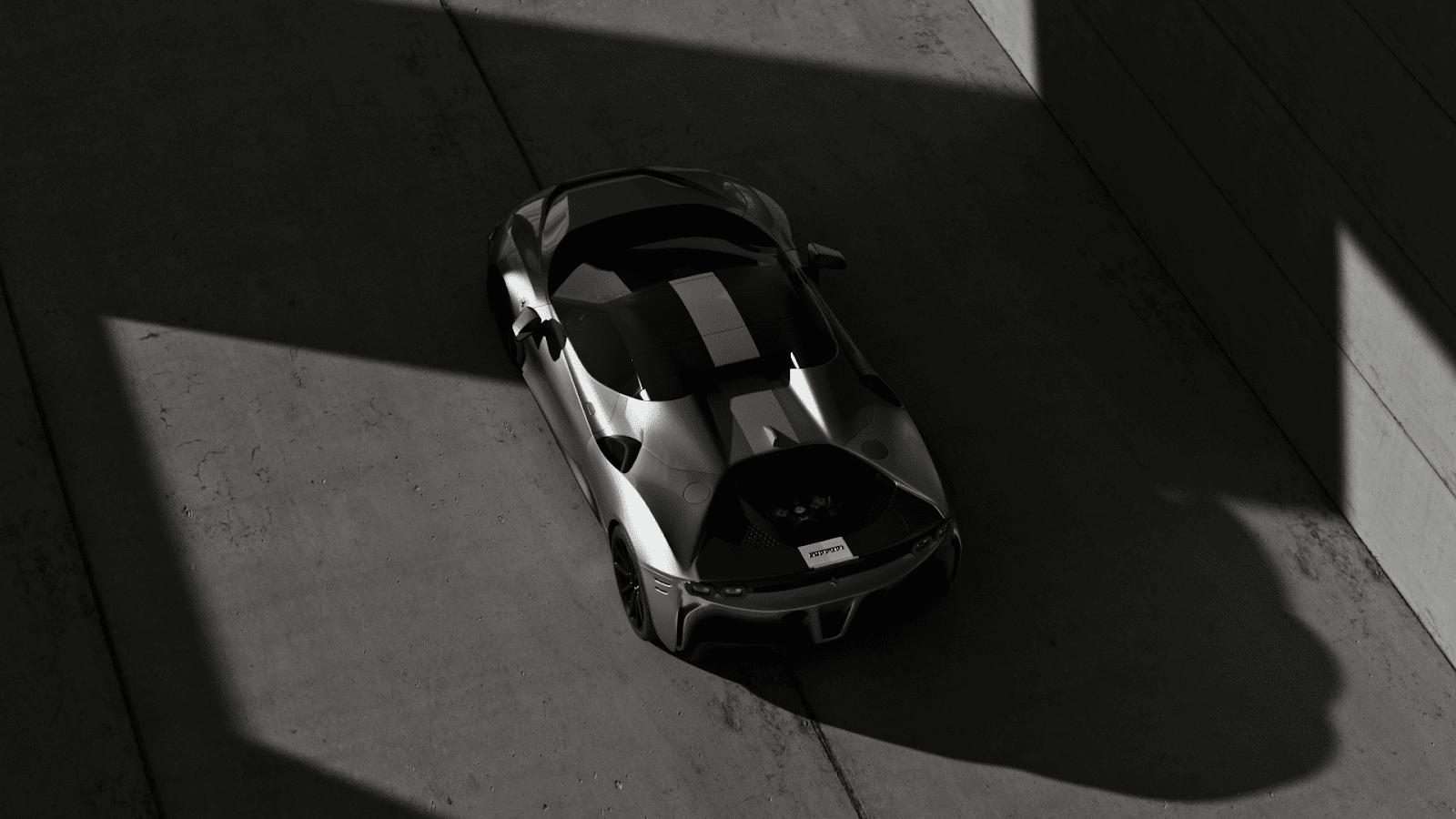 Ferrari SF90 Spider | Car Top View
