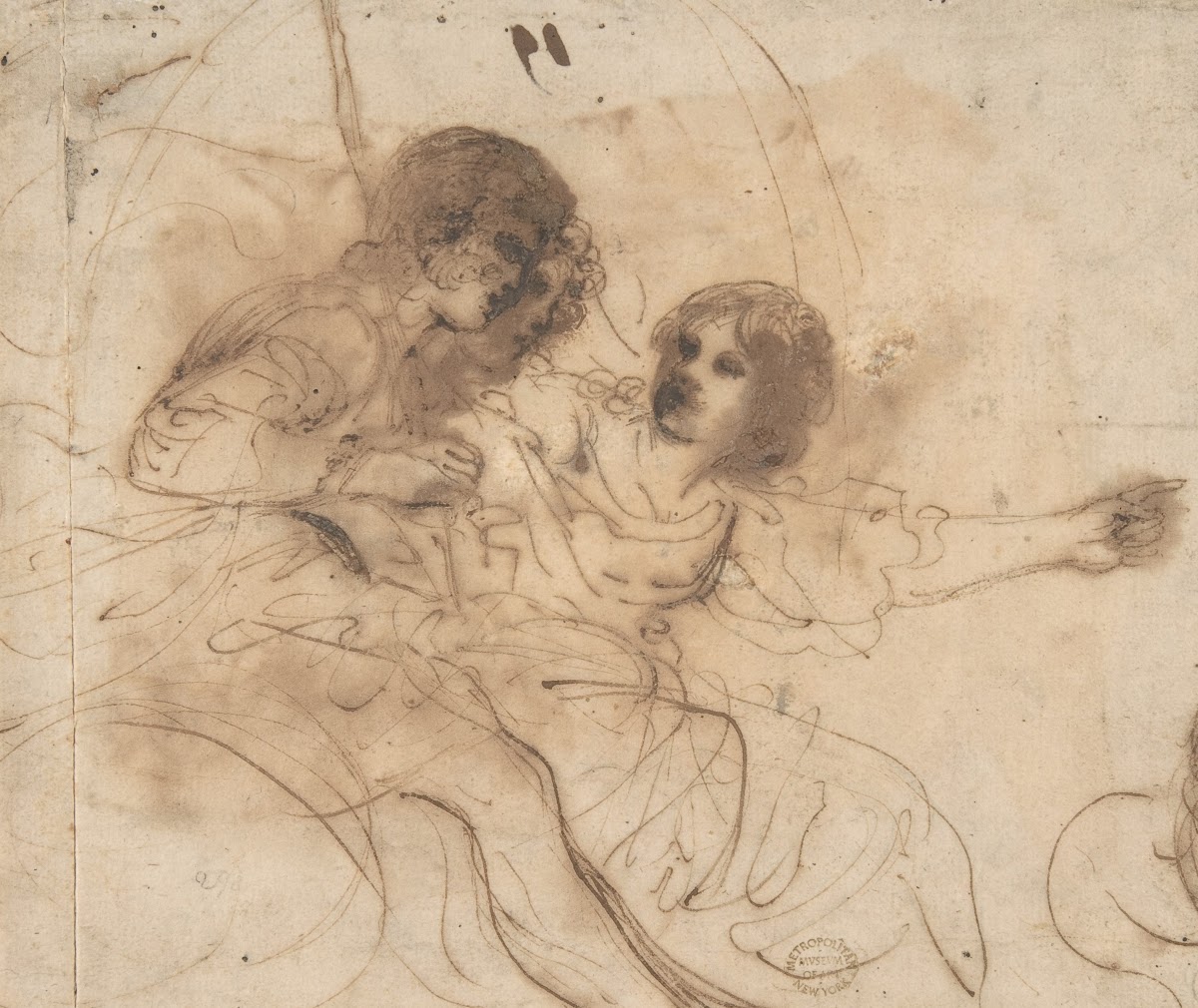 Youth in a Chariot with Attendant Young Woman ca 162123