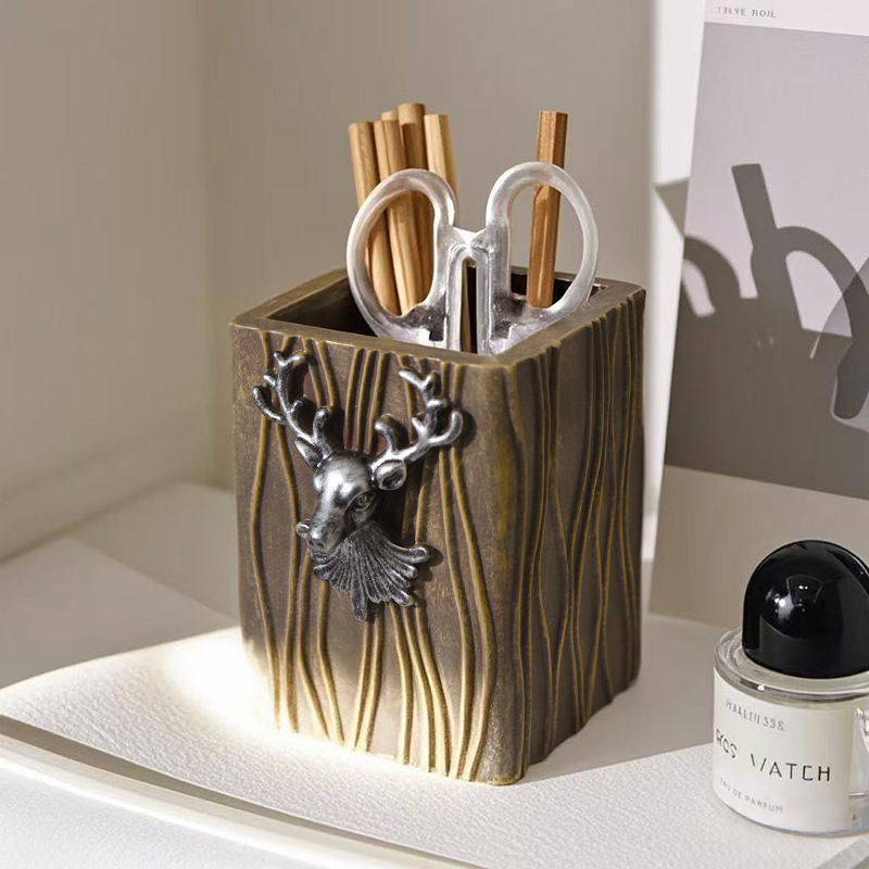 Deer Head Pen Holder, Model TJ001