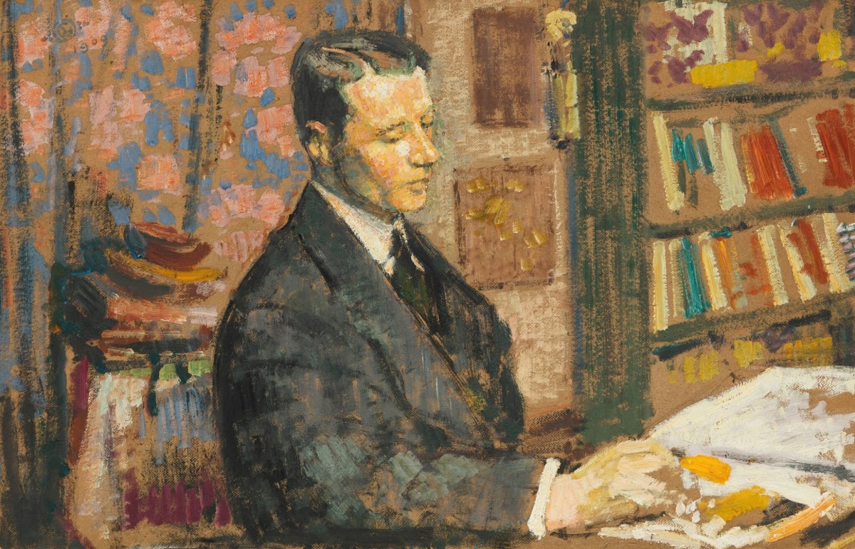 Homme lisant 1909
