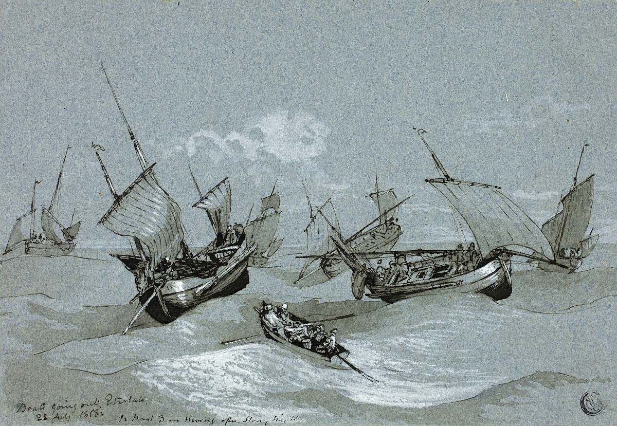 Boats Going Out Entretat 1858