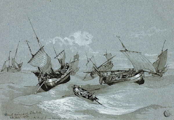 Boats Going Out Entretat 1858