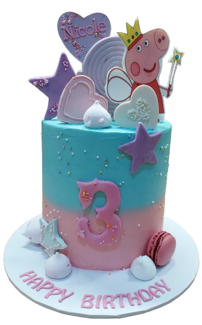 Peppa Pig Buttercream Cake CB-NC552