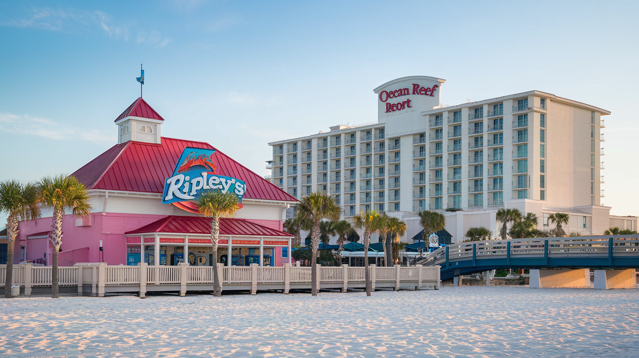 Distance from Ocean Reef Resort to Ripley's Myrtle Beach