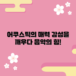 어쿠스틱베이스, 음악 감성, 초보자 추천, 감성 음악, 연주 팁