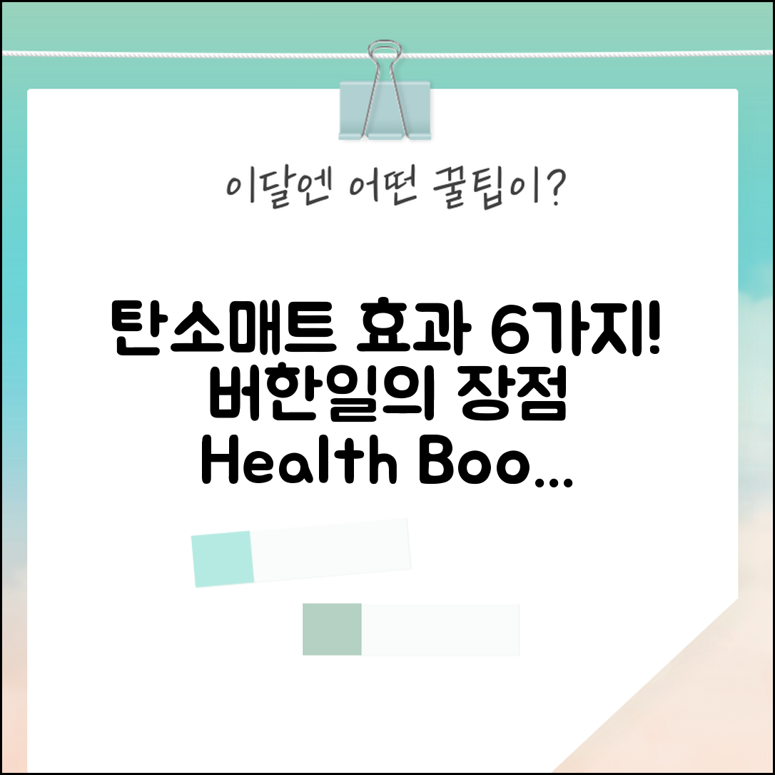 탄소매트더버한일 6가지 효과와 장점