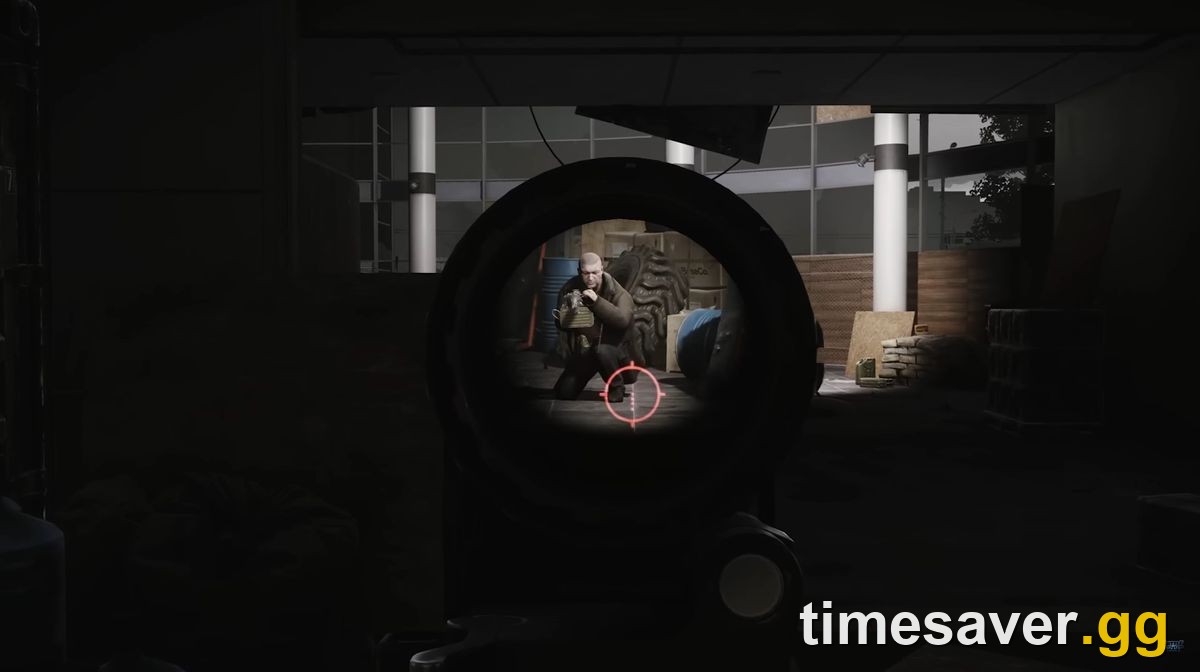 Kaban scoped inside the LexOs car dealership on Streets of Tarkov