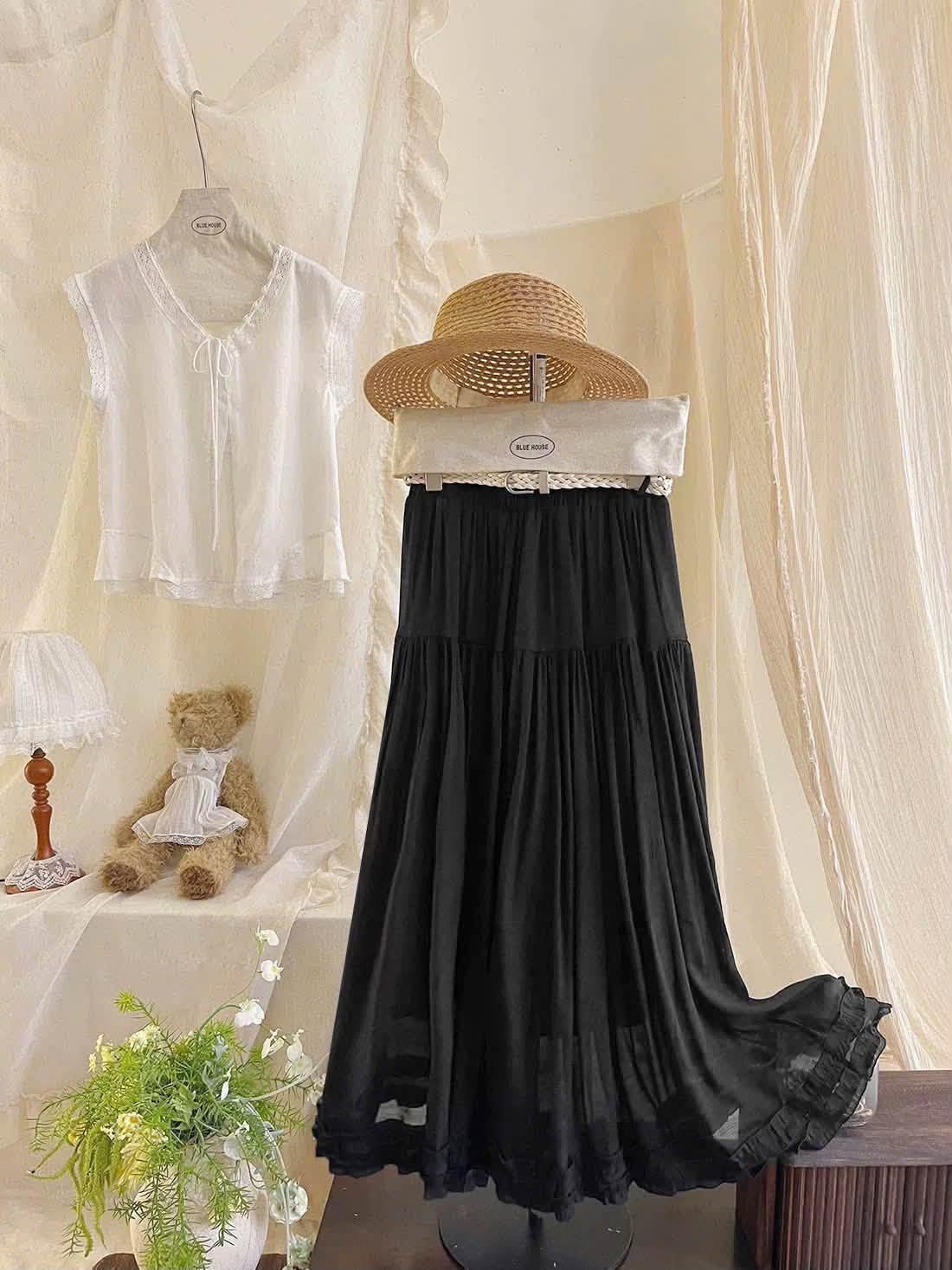 chân váy dài xòe bèo lai XONXEN SHOP 1726 – Image 4