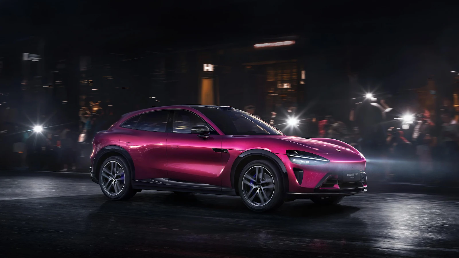 Pink Xiaomi SU7 Ultra Prototype - Automotive Photography 4K Wallpaper (3840x2160)