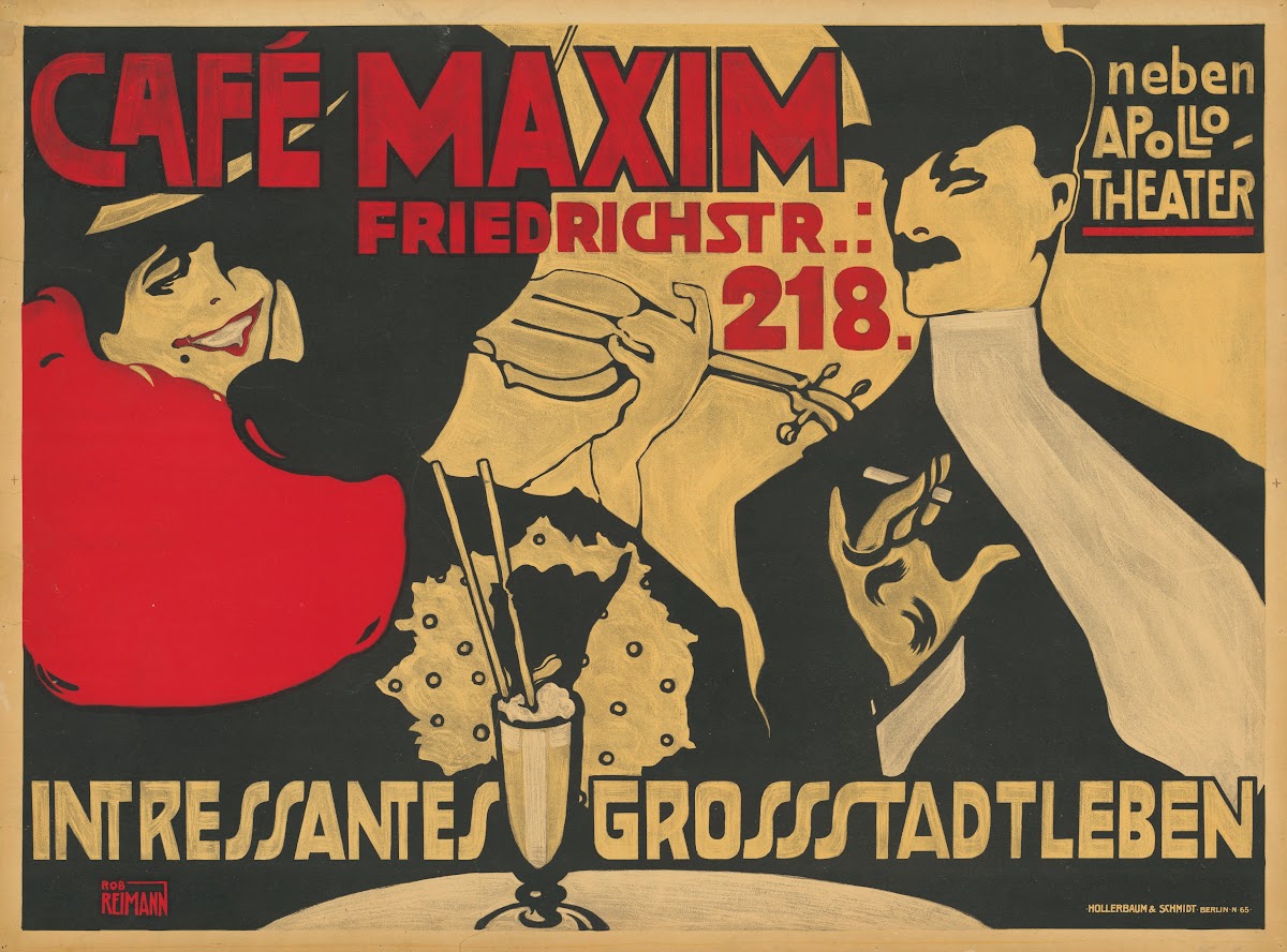 Café Maxim Interessantes GroßStadtleben 1900   1904