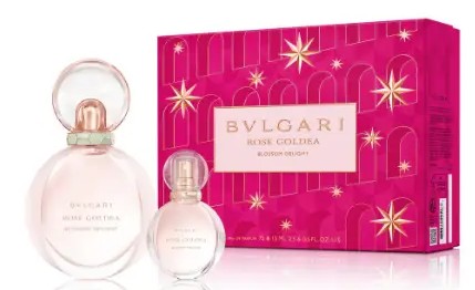ESTUCHE BVLGARI ROSE GOLDEA BLOSSOM DELIGHT MUJER 2PZS 75ML EDP + 15ML EDP