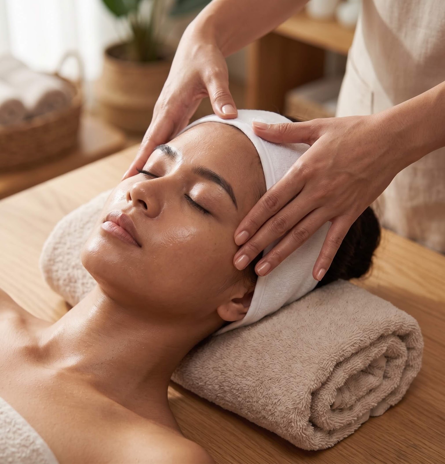 Totok Wajah atau Facial Acupressure untuk relaksasi wajah - Mosa Bali Massage