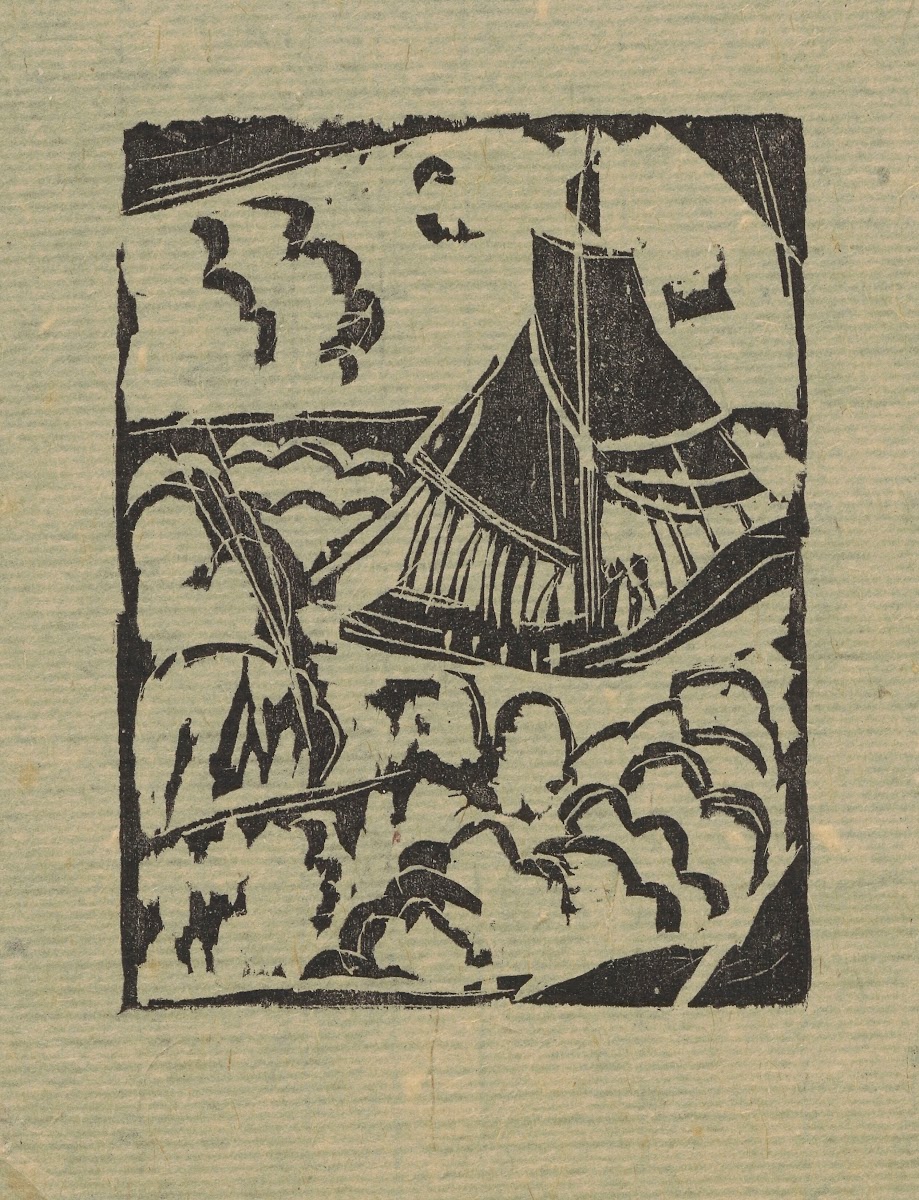 Żaglowiec na morzu 1914