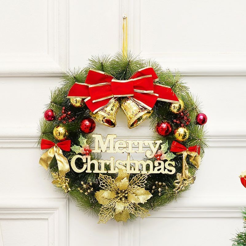 Illuminated Christmas Wreath with Suspension