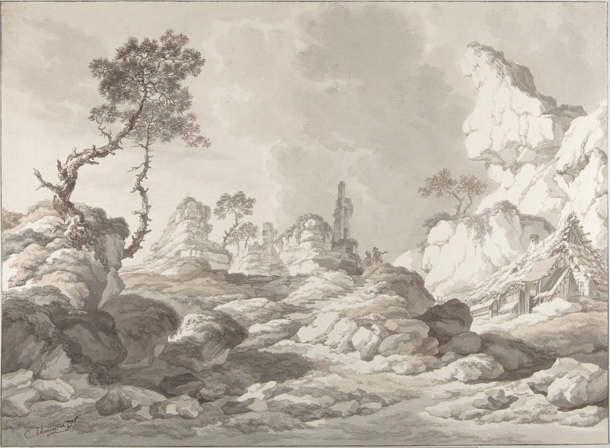 Landscape with a ruin near Mödling 1796