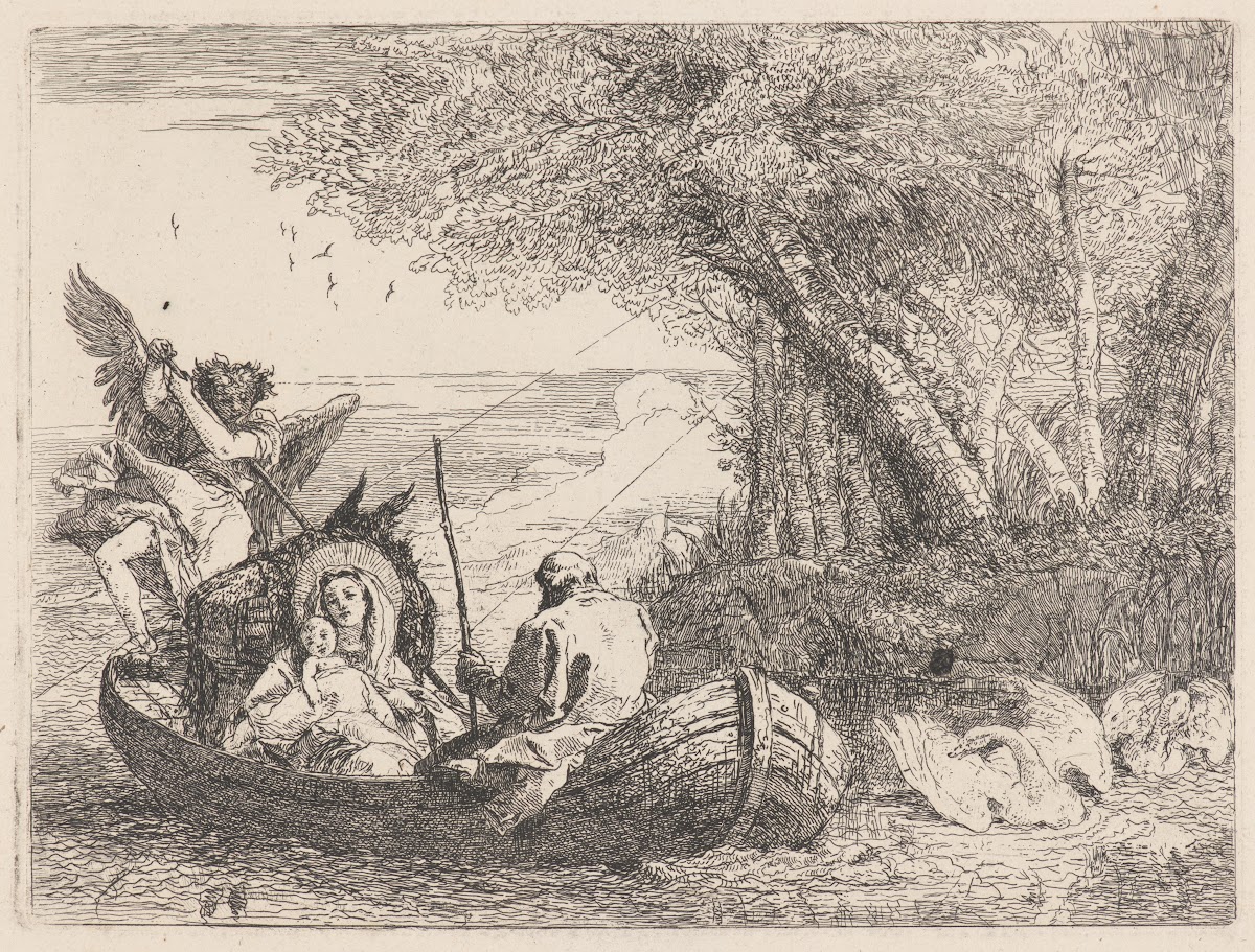 The Holy Family Being Ferried across the River 17501753