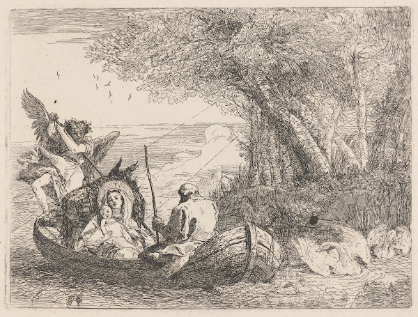 The Holy Family Being Ferried across the River 17501753