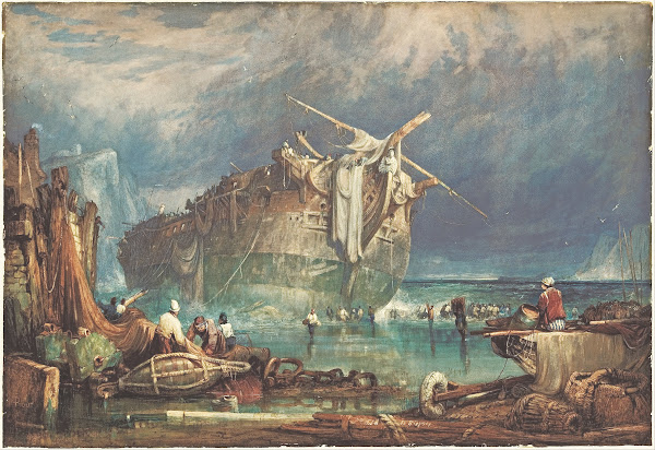 Salving from the wreck 1848