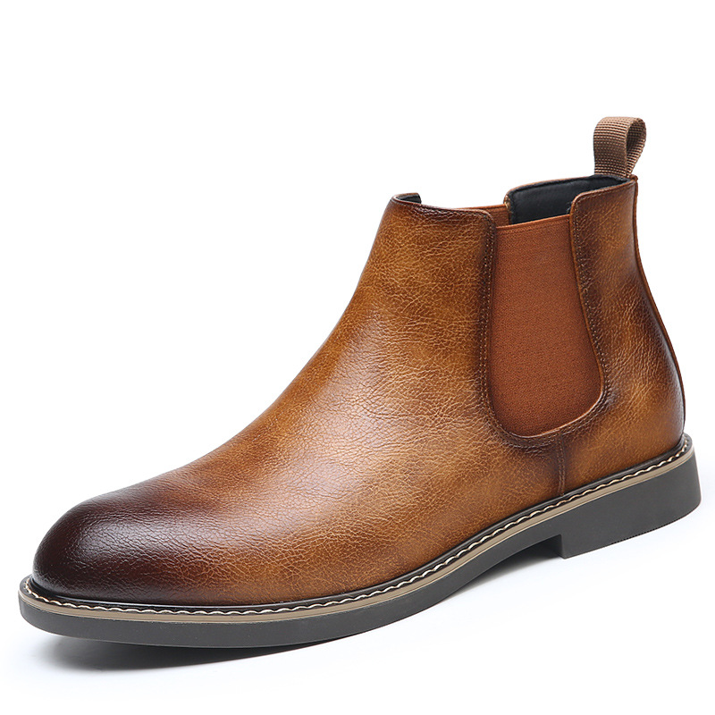 Men's Chelsea boots, vintage style, slip-resistant