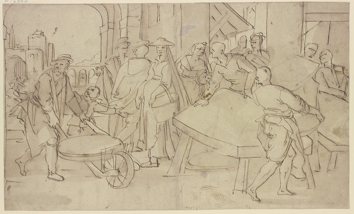 Market scene