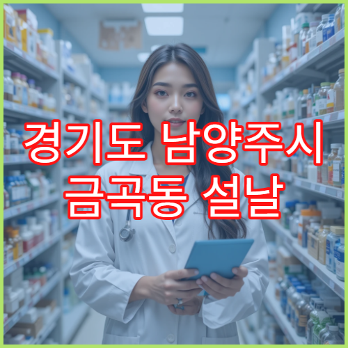 경기도 남양주시 금곡동 설날 명절 연휴 당번 약국 영업 여부 및 운영 시간 안내