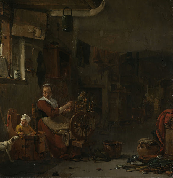 Peasant Woman Spinning 1640   1677