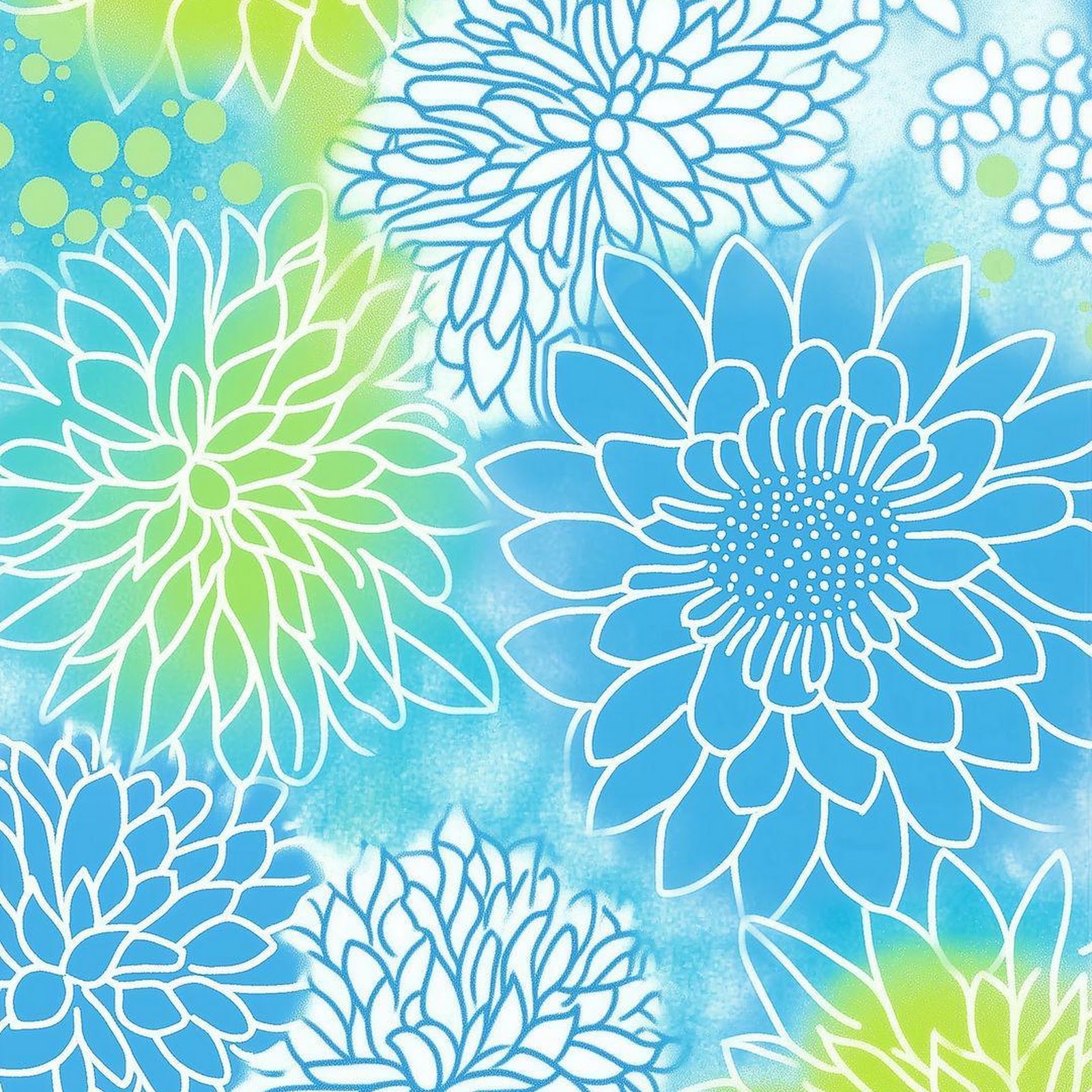 Download Vibrant Floral Pattern Wallpaper Full HD iPhone