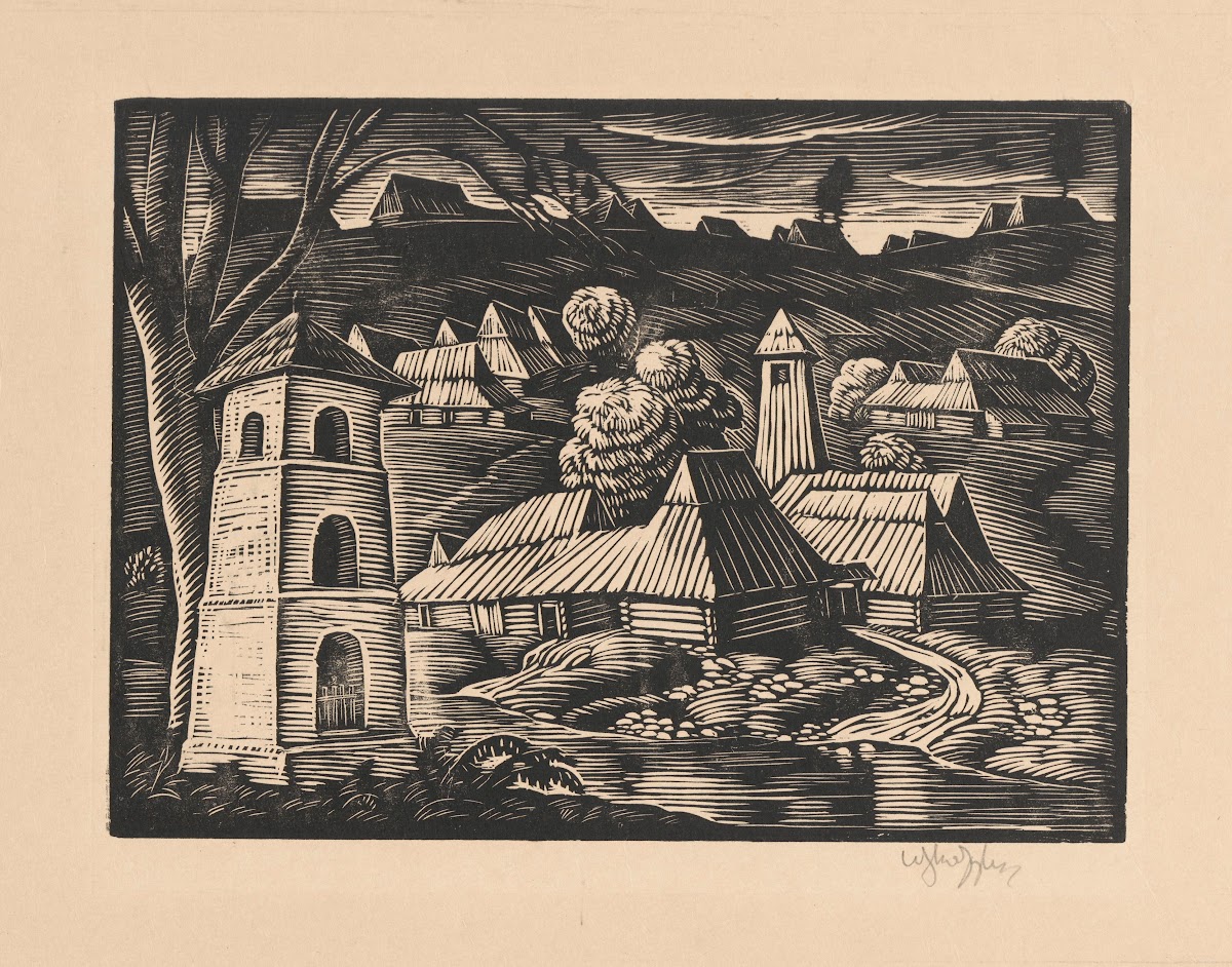 Pejzaż z kapliczką 1930