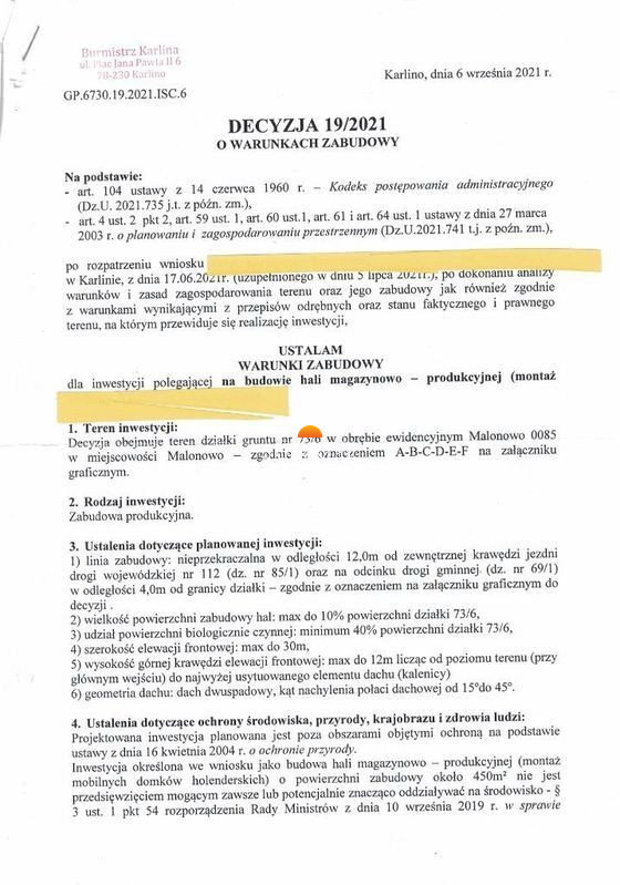 Okazja - działka inwestycyjna - Malonowo — zdjęcie 3