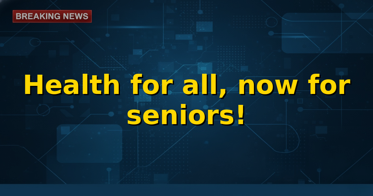 An image depicting a family, including a senior citizen, holding Ayushman Bharat health cards, symbolizing accessible healthcare for all.