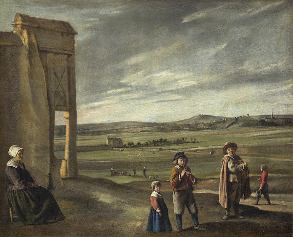 Landscape with Peasants c 1640