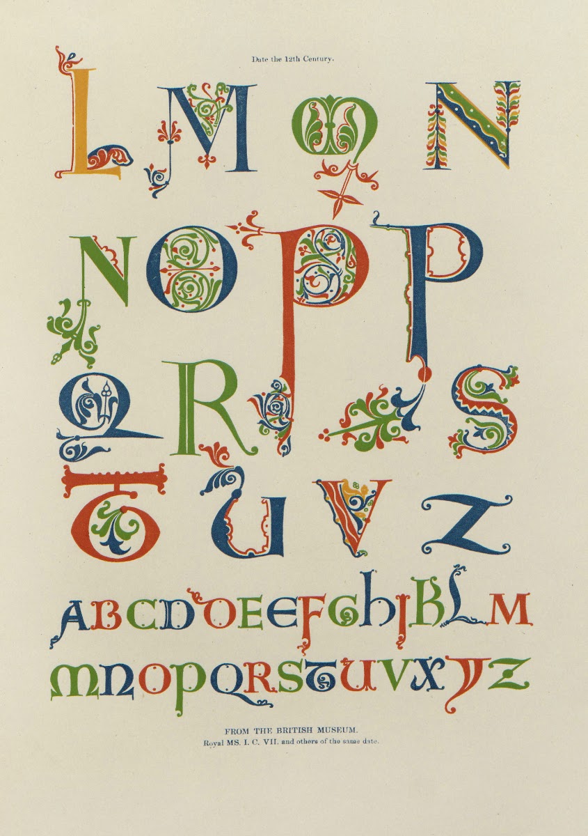 Alphabets  numerals and devices of the middle ages Pl05 1845