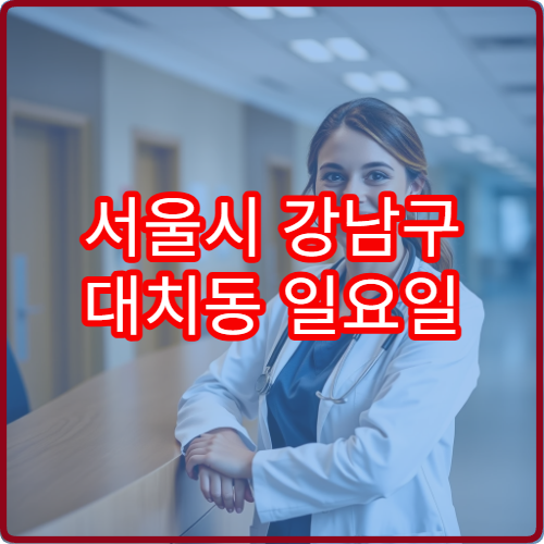 서울시 강남구 대치동 일요일 약국 학원가 인근 문 여는 약국 안내
