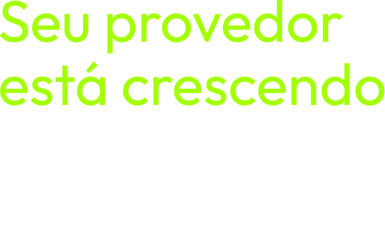Título: Seu provedor está crescendo na sorte ou com direção?