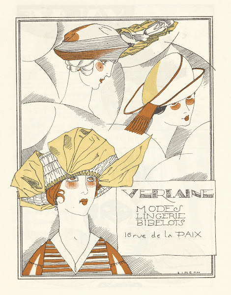Advertentie hoeden van Verlaine 1920
