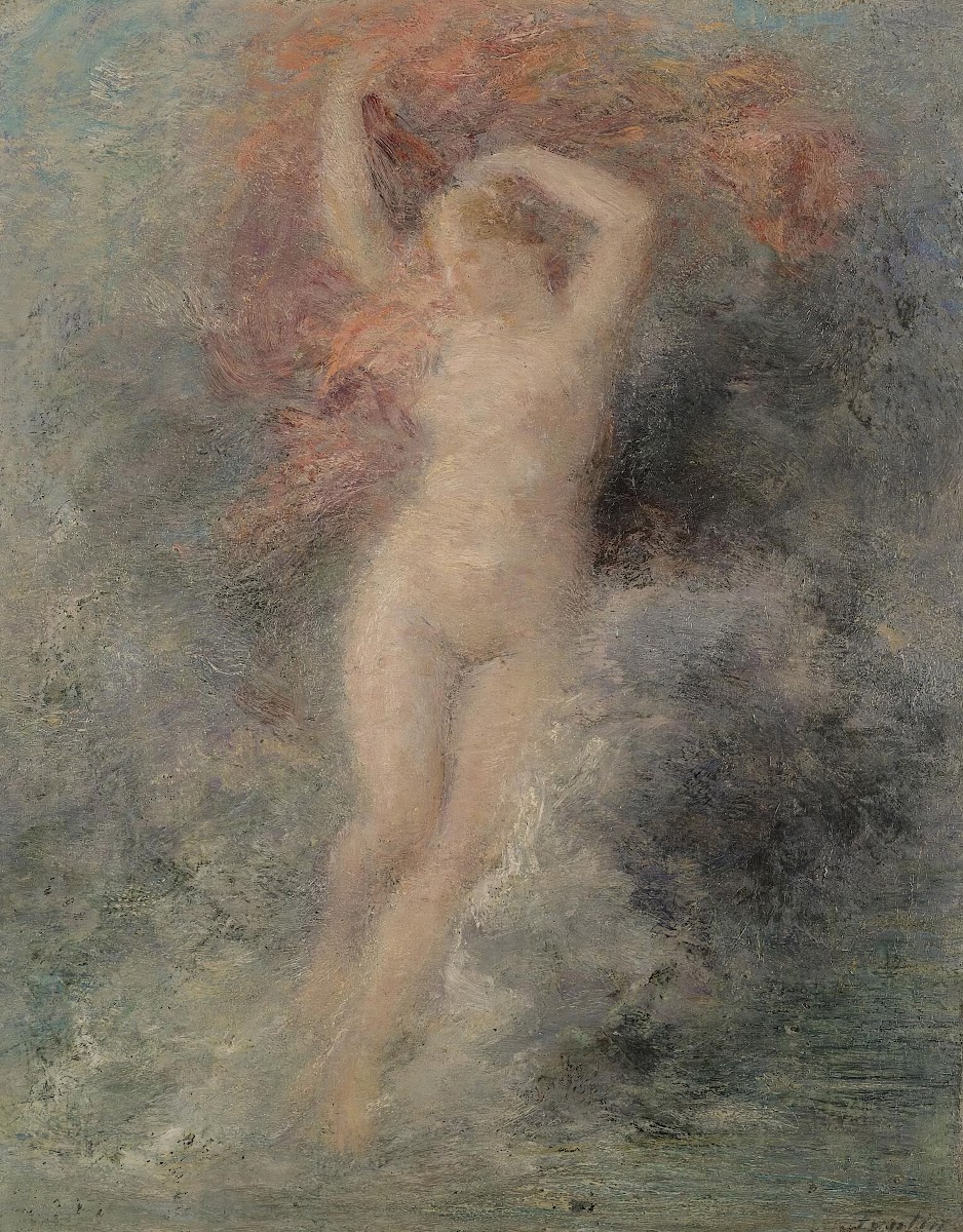 Venus Selevant Au Dessus De La Mer