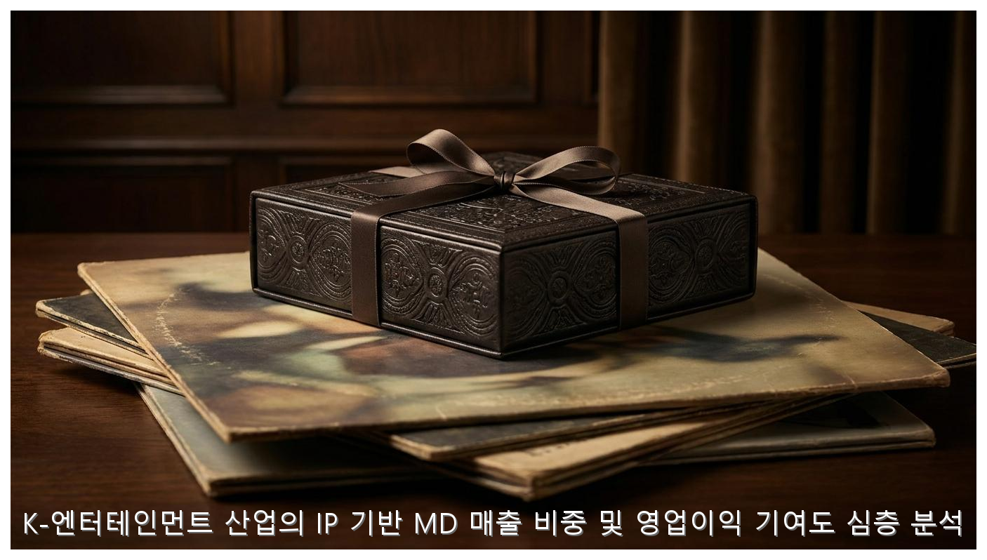 K-엔터테인먼트 산업의 IP 기반 MD 매출 비중 및 영업이익 기여도 심층 분석 핵심 안내 및 분석 인포그래픽 (2)