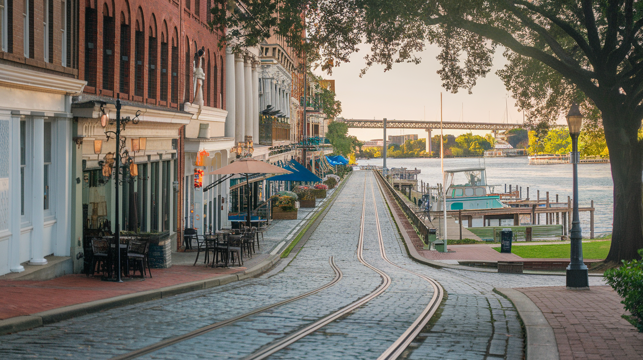 Distance from River Street Savannah GA to Myrtle Beach SC