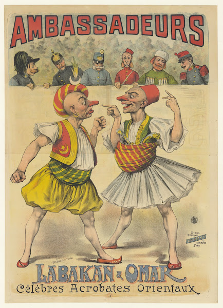 Ambassadeurs Labakan  Omar célèbres acrobates orientaux 1895