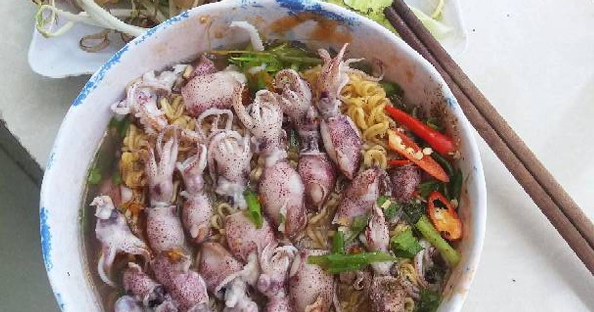 Mì mực sữa.🐙