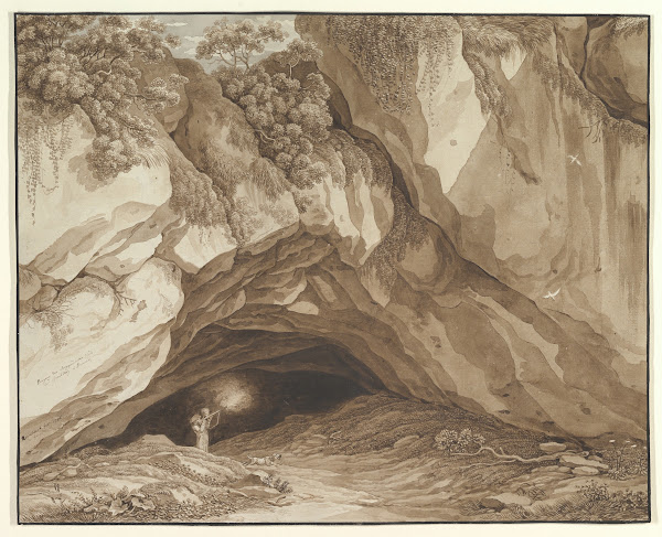 Rocky Landscape with Hunters 1786