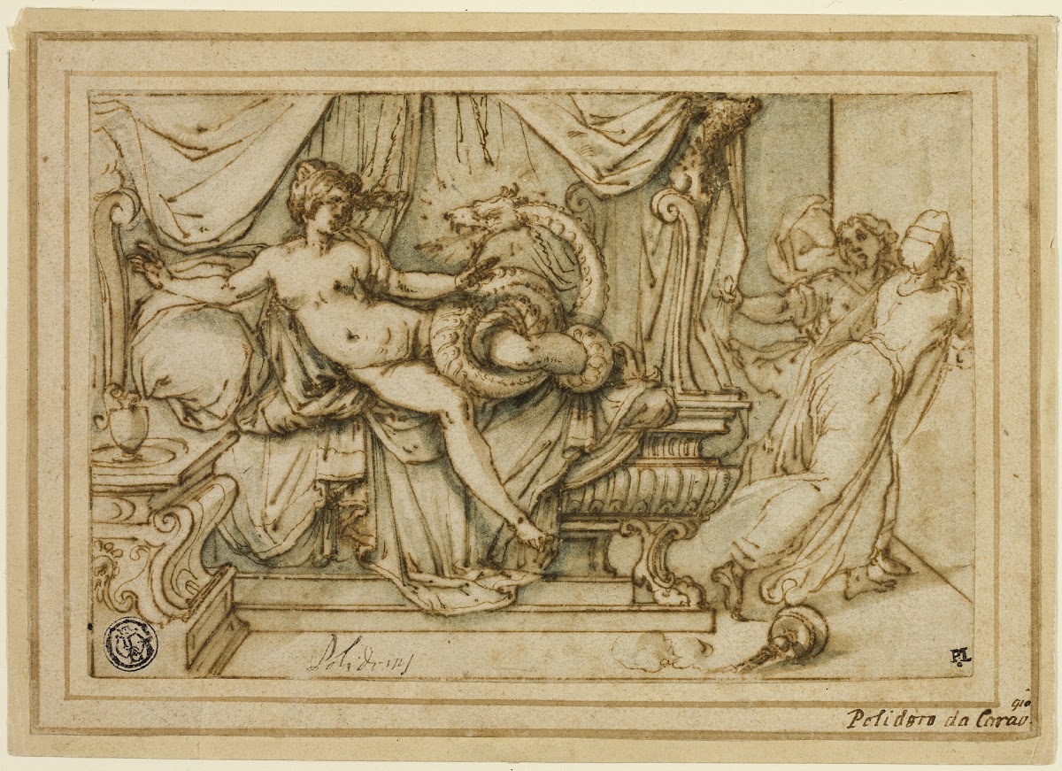 Olympias Mother of Alexander Visited by Zeus in the Guise of a Serpent 1595 99